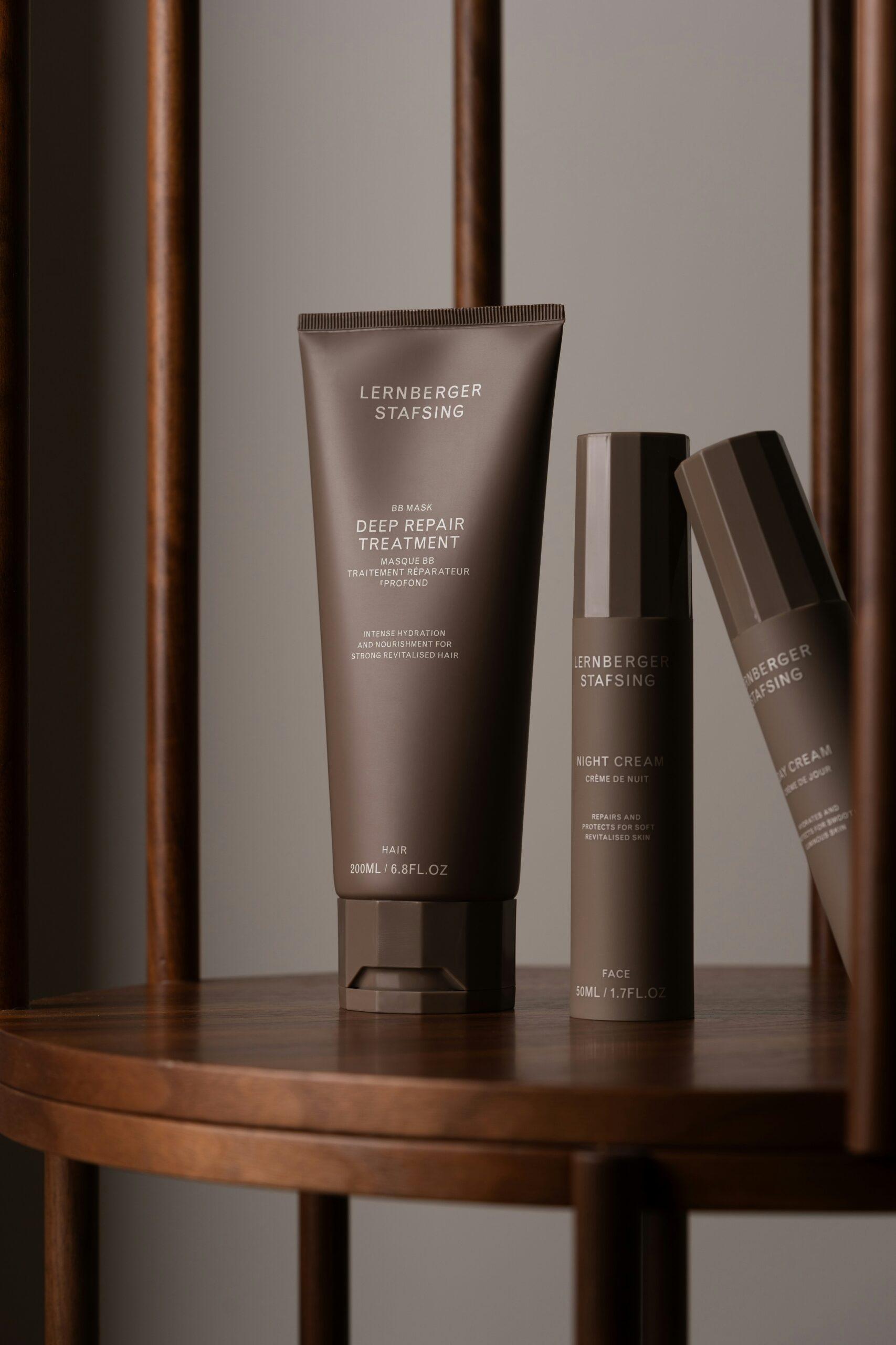 Home Shelf with beauty products