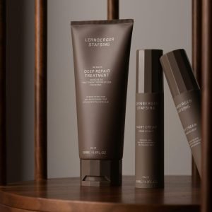 Shelf with beauty products
